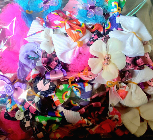 Grooming Bow Grab bag -25 pairs